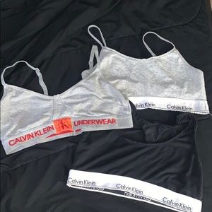 Set of 3 Calvin Klein. Brallets